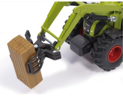 Siku Farmer Traktor s balíkovacím nástavcom a vlekom 1:50