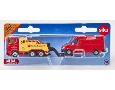 Siku Super 1667 Odťahové auto s dodávkou  1:87