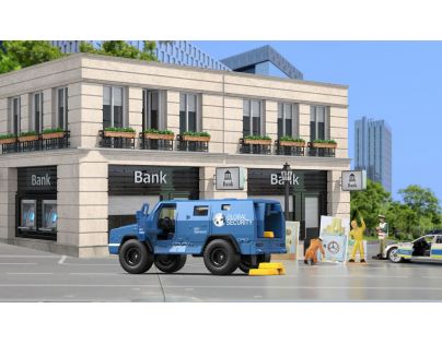 Siku Super Bezpečnostné auto na prepravu peňazí a cenností s nálepkami 1:50