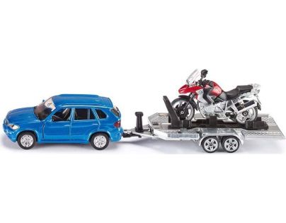 Siku Super Auto s vlekem a motorkou Darček zdarma 1:55