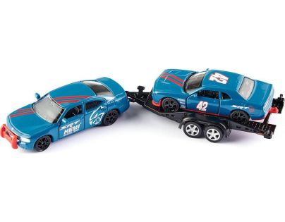Siku Super Dodge Charger so závodným autom na vleku 1:55