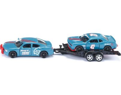 Siku Super Dodge Charger so závodným autom na vleku 1:55
