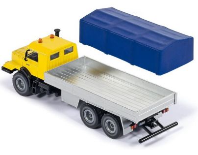 SIKU Super Mercedes Benz s plošinou a plachtou 1:50