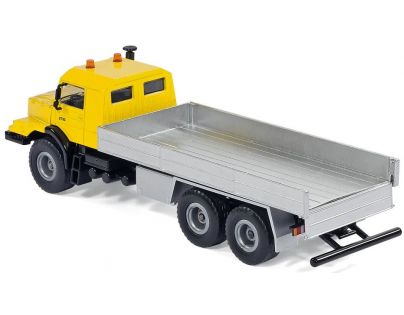 SIKU Super Mercedes Benz s plošinou a plachtou 1:50