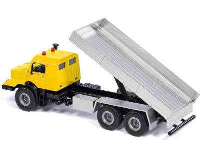 SIKU Super Mercedes Benz s plošinou a plachtou 1:50