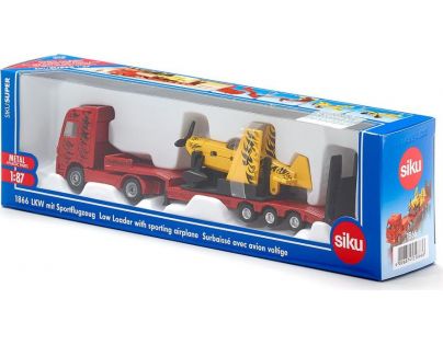 Siku Super Kamión s vlekom a športovým lietadlom 1:87