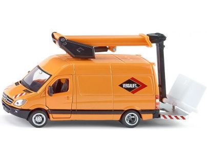 SIKU Super Mercedes Benz Sprinter s vyvýšenou pracovnou plošinou 1:50