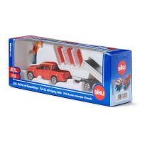 SIKU Super Pick up s vlekem a panáčkem 1 55 2