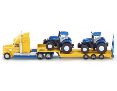 Siku Farmer Ťahač s vlekom a 2 traktory New Holland 1:87
