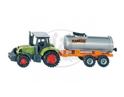 SIKU Traktor Claas s přívěsem na vakuové sudy