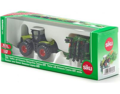 Siku Traktor so sejacím prívesom 1:87