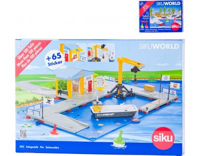 Siku World Nakladací prístav s mólom a člnom