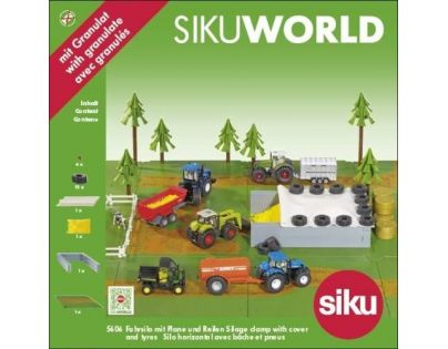 Siku World siláž s granulátom s krytom z pneumatík