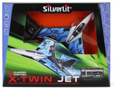 Silverit RC letadlo X-Twin Jet Modrá