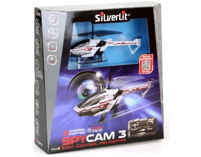 SILVERLIT RC helikoptéra Spy Cam III s kamerou biela