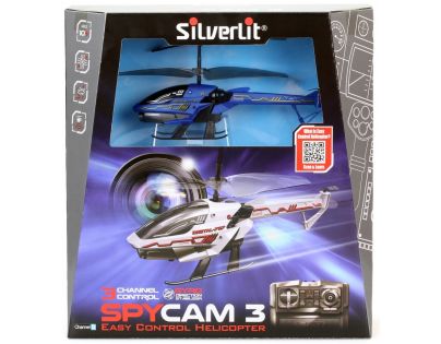 SILVERLIT RC helikoptéra Spy Cam III s kamerou modrá