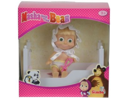 Simba M&B Bábika Máša s postieľkou
