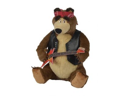 Simba Máša a medveď Plyšový Medveď rocker hrajúci 30cm