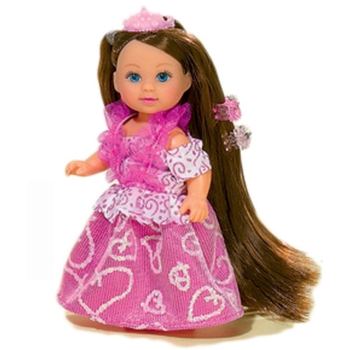 Simba Bábika Evička Rapunzel s extra dlhými vlasmi - Brunetka
