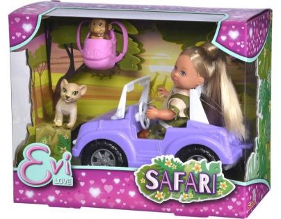 Simba Bábika Evička Safari s autom