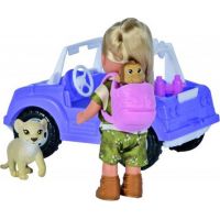 Simba Bábika Evička Safari s autom 2