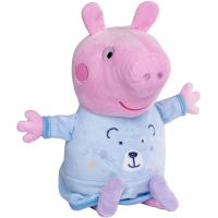 Simba Peppa Pig 2 v 1 Plyšový zaspávač hrajúci modrý 25 cm 2
