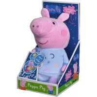 Simba Peppa Pig 2 v 1 Plyšový zaspávač hrajúci modrý 25 cm 4
