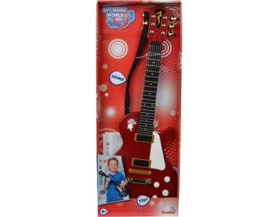 Simba rocková gitara 56cm - Červená