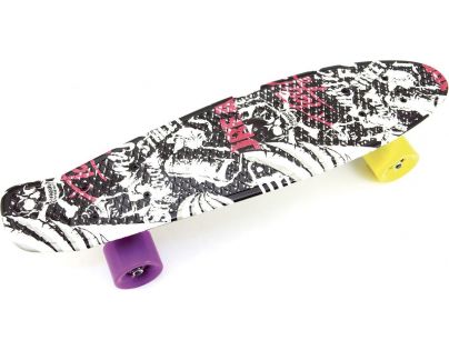 Skateboard pennyboard 60 cm čiernobiely vzor