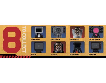 Skibidi Toilet minifigúrky Mystery - Poškodený obal