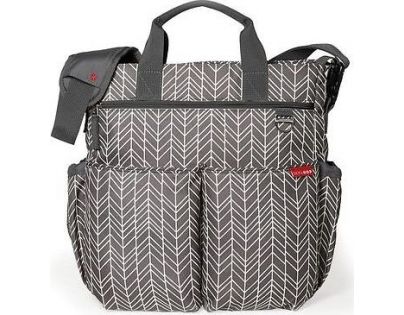SKIP HOP taška Duo Signature grey feather