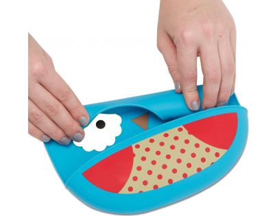 Skip Hop Zoo Bryndák silikonový Sovička