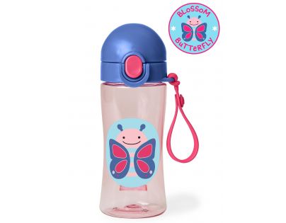 Skip Hop Zoo Fľaša športová s uzáverom Motýlik