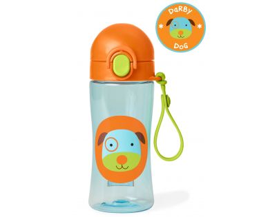Skip Hop Zoo Fľaša športová s uzáverom Psík