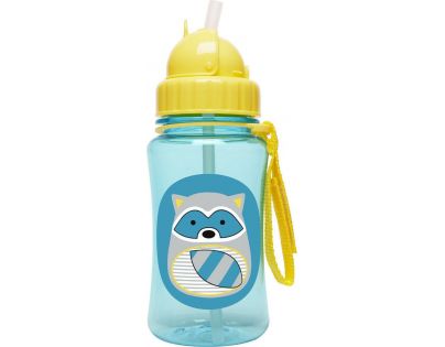 Skip Hop Zoo Fľaša so slamkou Medvedík čistotný
