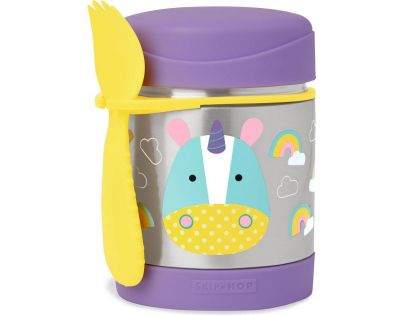 Skip Hop Zoo Termoska na jedlo s vidličkou Jednorožec