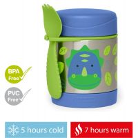 Skip Hop Zoo Termoska na jedlo s lyžičko vidličkou Dino 325ml Skip Hop Zoo Termoska na jedlo s lyžičko vidličkou Dino 325ml