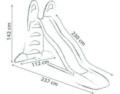 Smoby Šmykľavka Life XL 230 cm zelená