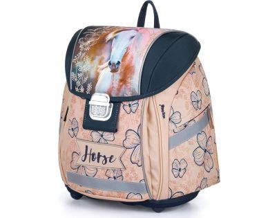 Karton P+P Školský batoh Premium Light Kôň romantic