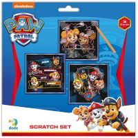 DoDo Škrabací obrázok farebný 3 ks Paw Patrol 20 x 20 cm 4