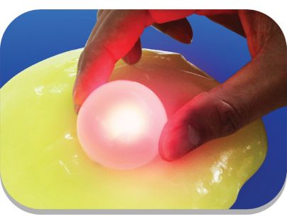 Slimy S3 sliz so svietiacou guličkou modrý