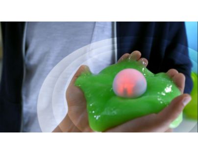 Slimy S3 sliz so svietiacou guličkou modrý