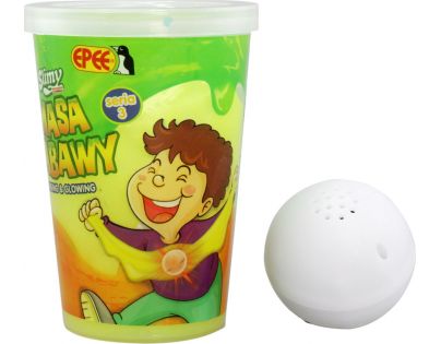 Slimy S3 sliz so svietiacou guličkou žltý