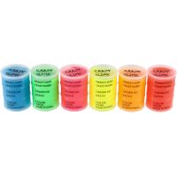 Sliz - hmota 80g neónová 8 x 5,5 cm 6 farieb 12ks v boxe