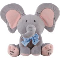 Sloník hra na schovávanou modrá mašle