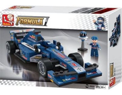 Sluban Stavebnica F1 Pretekárske auto modré 1:24