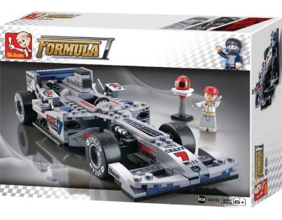Sluban Formula F1 Racing Car Strieborná 257 dielikov