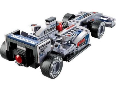 Sluban Formula F1 Racing Car Strieborná 257 dielikov