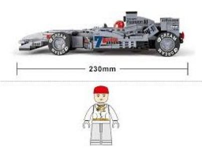 Sluban Formula F1 Racing Car Strieborná 257 dielikov