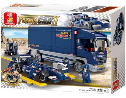 Sluban B0357 F1 Formula s prepravným nákladiakom